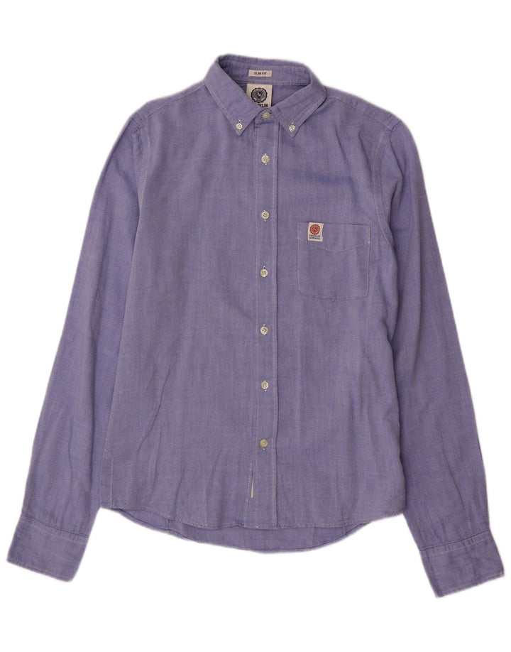FRANKLIN MARSHALL Mens Slim Fit Shirt Small Blue