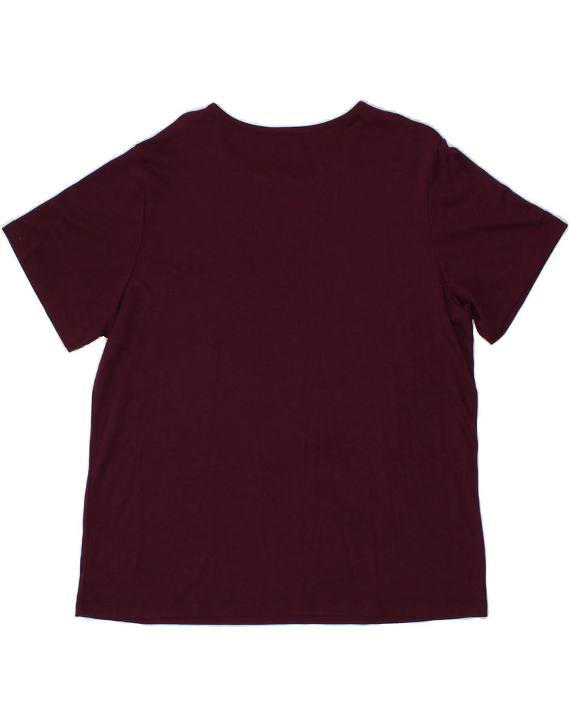 L.L.BEAN Womens T-Shirt Top UK 18 XL Purple Cotton Vintage L.L.Bean and Second-Hand L.L.Bean from Messina Hembry 