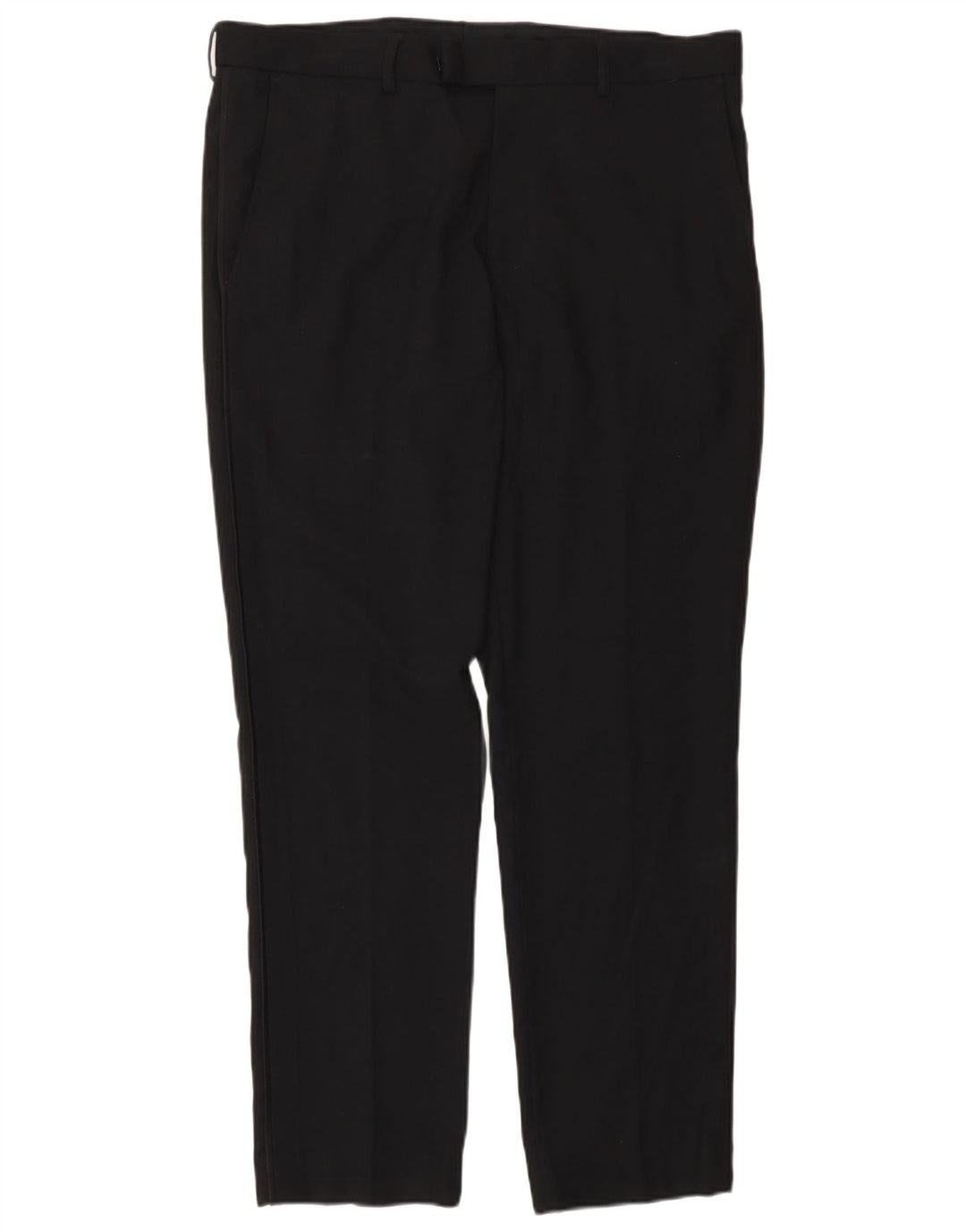 Marks & Spencer Mens Slim Suit Trousers W34 L29 Black Polyester