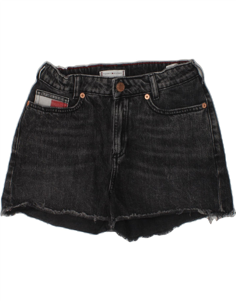 TOMMY HILFIGER Girls Denim Shorts 13-14 Years W26 Grey Cotton | Vintage Tommy Hilfiger | Thrift | Second-Hand Tommy Hilfiger | Used Clothing | Messina Hembry 