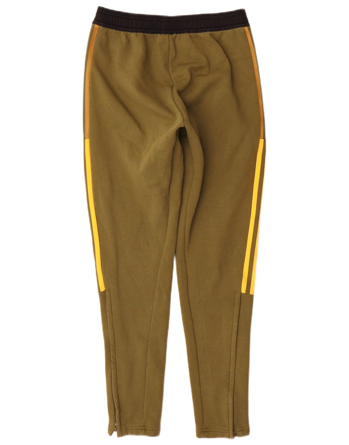 ADIDAS Mens Tracksuit Trousers Small  Khaki Cotton