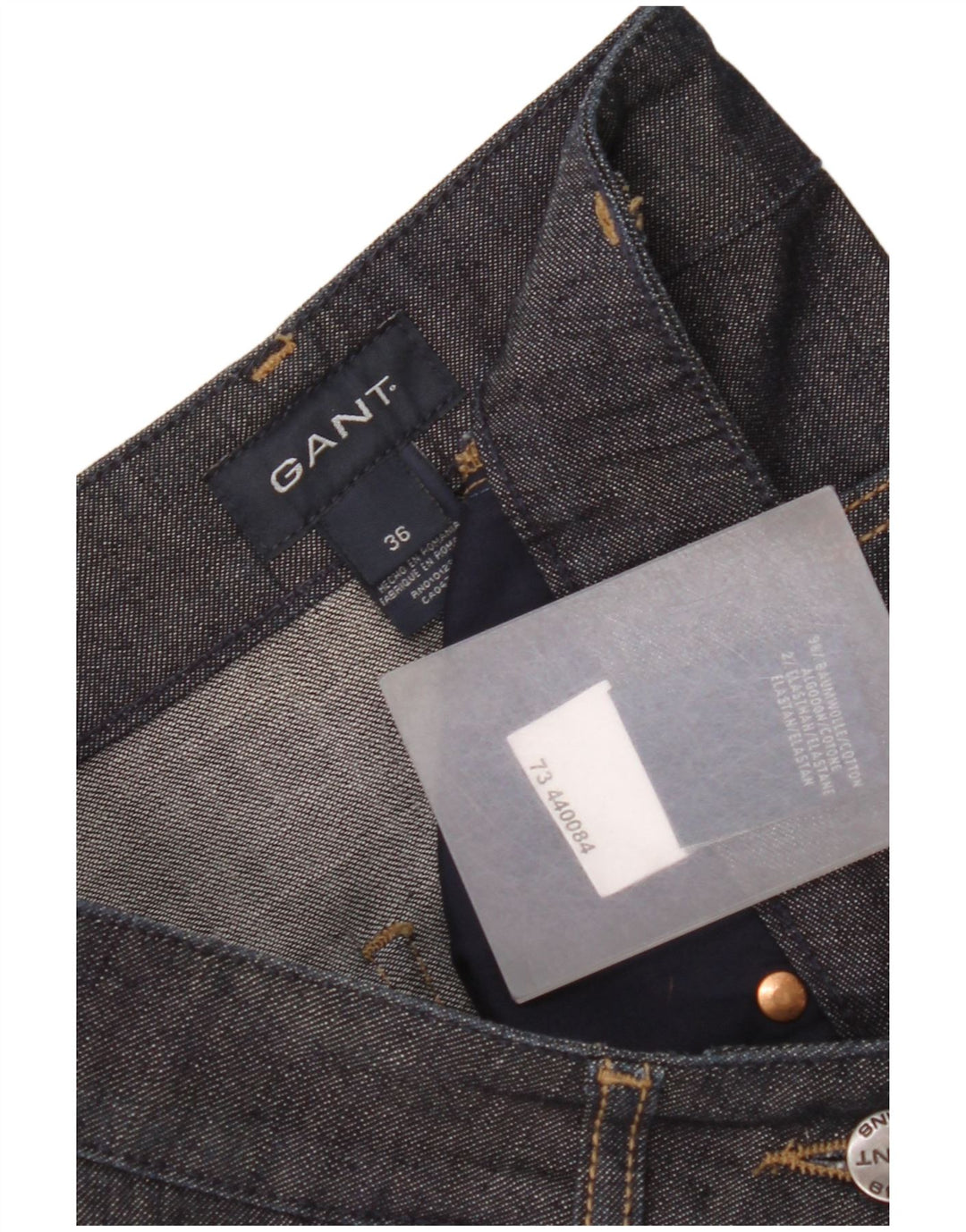 Gant Womens Denim Skirt EU 36 Small W28  Black Cotton