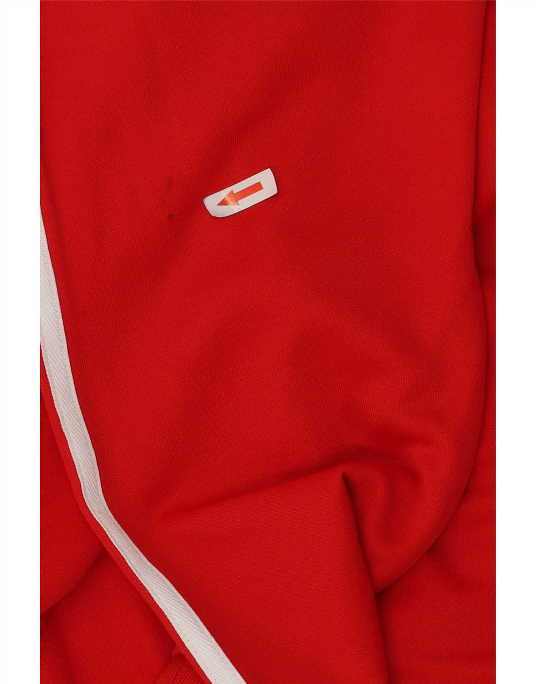 Adidas Mens Zip Hoodie Sweater XL Red Polyester