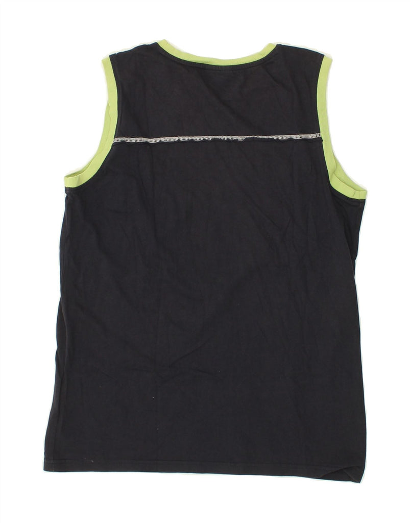 CHAMPION Boys Graphic Vest Top 13-14 Years XL Navy Blue Cotton Vintage Champion and Second-Hand Champion from Messina Hembry 