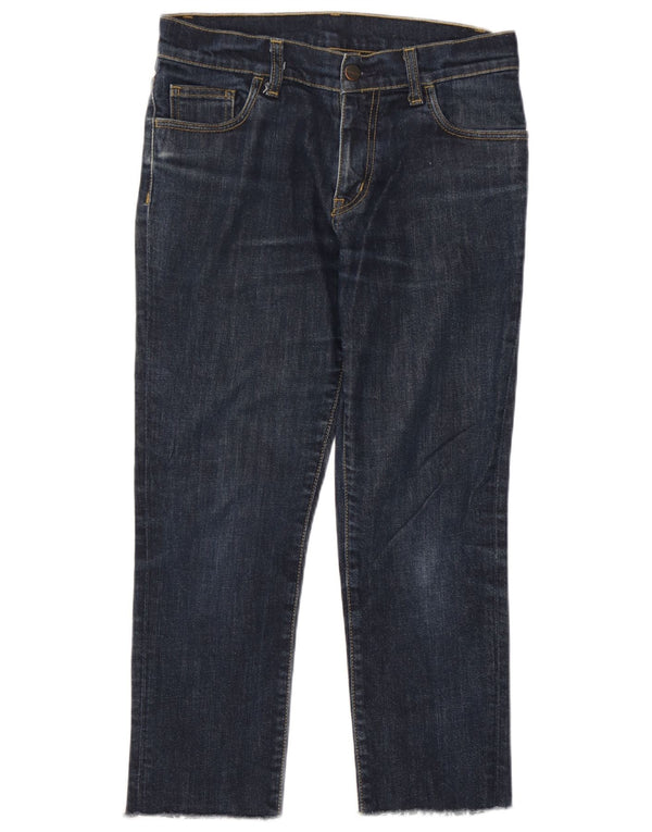 Carhartt Womens Cropped Jeans W30 L22 Navy Blue Cotton