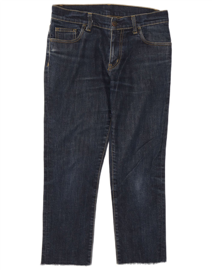 Carhartt Womens Cropped Jeans W30 L22 Navy Blue Cotton