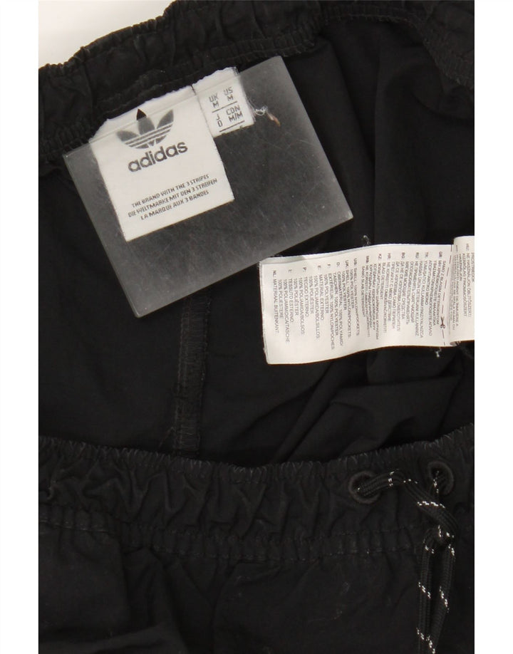 Adidas Mens Joggers Cargo Trousers Medium W32 L29 Black Nylon