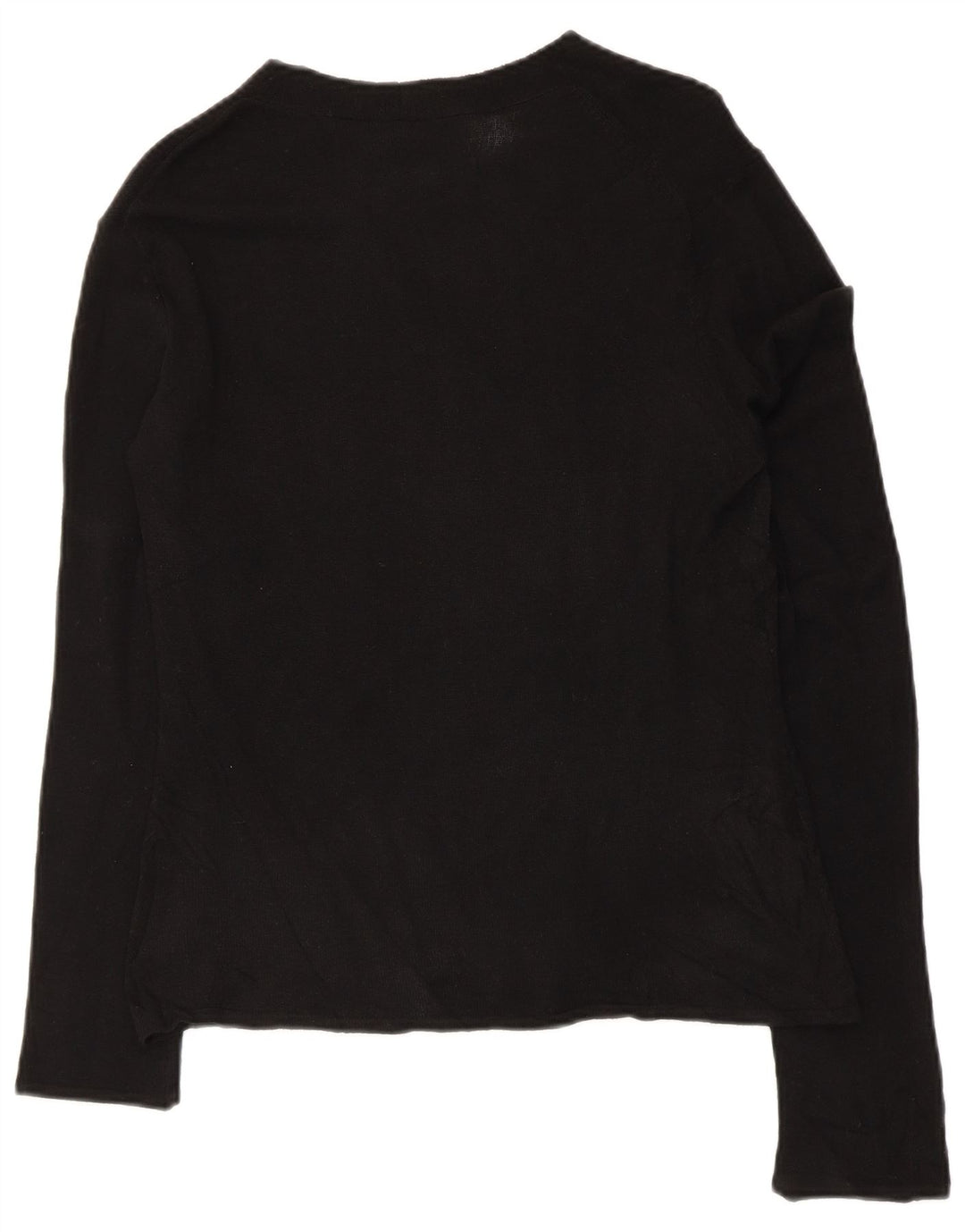 Mossimo Womens Top Long Sleeve UK 14 Large Black Acrylic