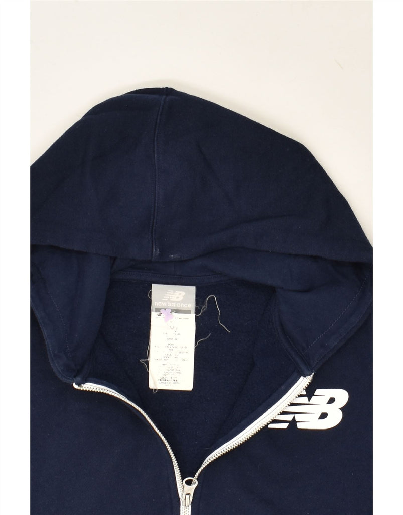 NEW BALANCE Boys Graphic Zip Hoodie Sweater 13-14 Years Navy Blue | Vintage New Balance | Thrift | Second-Hand New Balance | Used Clothing | Messina Hembry 