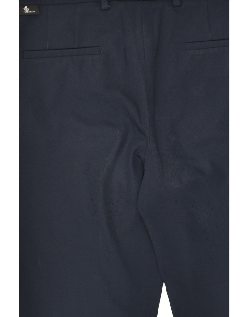 MONCLER Womens Slim Suit Trousers IT 42 Medium W32 L30  Navy Blue | Vintage Moncler | Thrift | Second-Hand Moncler | Used Clothing | Messina Hembry 