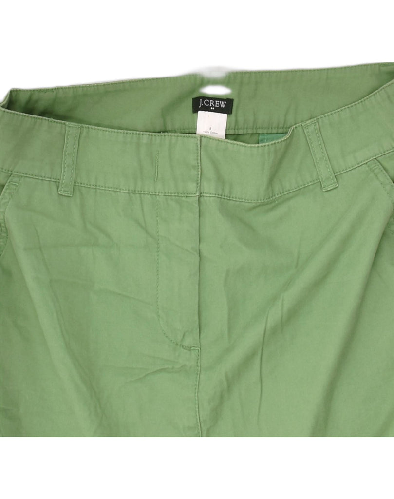 J. CREW Womens Mini Skirt US 8 Medium W30 L16  Green Cotton | Vintage J. Crew | Thrift | Second-Hand J. Crew | Used Clothing | Messina Hembry 