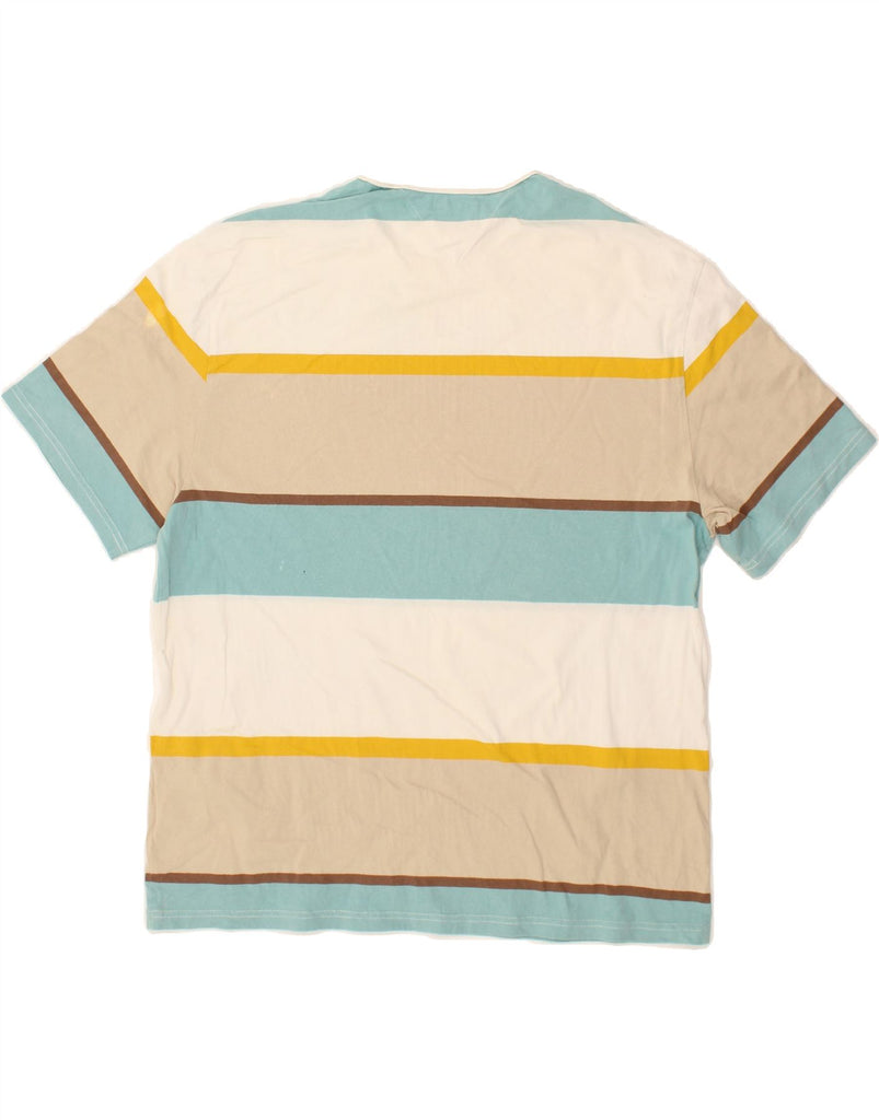 TOMMY HILFIGER Mens T-Shirt Top Large Multicoloured Striped Cotton Vintage Tommy Hilfiger and Second-Hand Tommy Hilfiger from Messina Hembry 