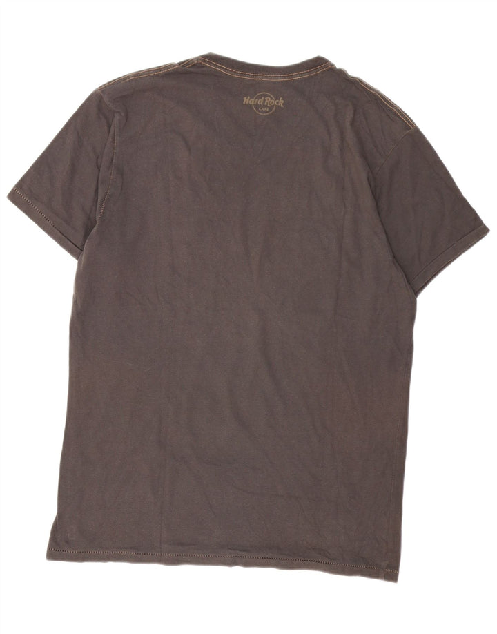 Hard Rock Cafe Mens Hollywood Graphic T-Shirt Top Medium Grey Cotton