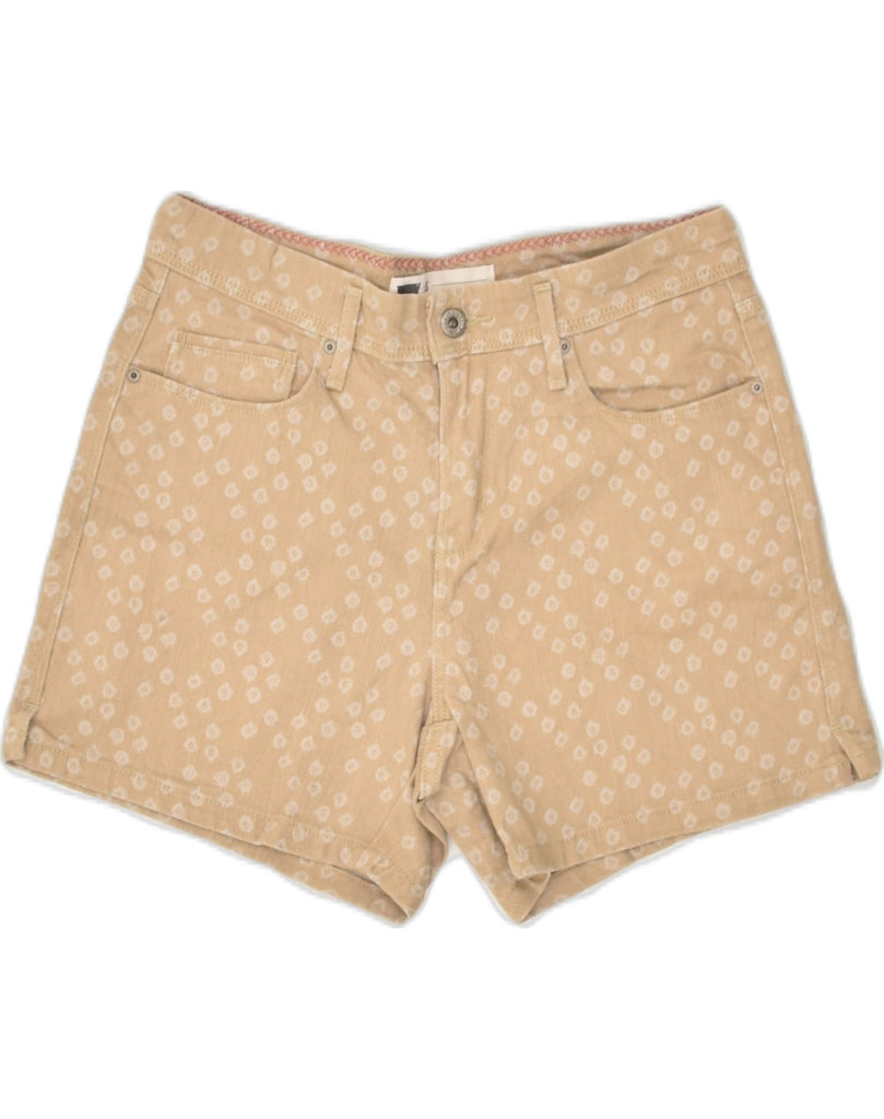 LEVI'S Womens Denim Shorts US 6 Medium W28 Beige Spotted Cotton | Vintage Levi's | Thrift | Second-Hand Levi's | Used Clothing | Messina Hembry 