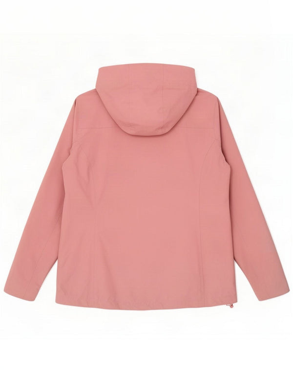 Mountain Warehouse Womens Hooded Rain Jacket UK 14 Large Pink Nylon