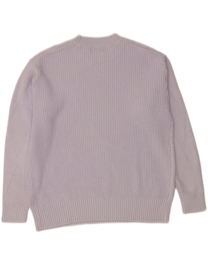 MARKS & SPENCER Womens Crew Neck Jumper Sweater UK 14 Medium Purple Vintage Marks & Spencer and Second-Hand Marks & Spencer from Messina Hembry 