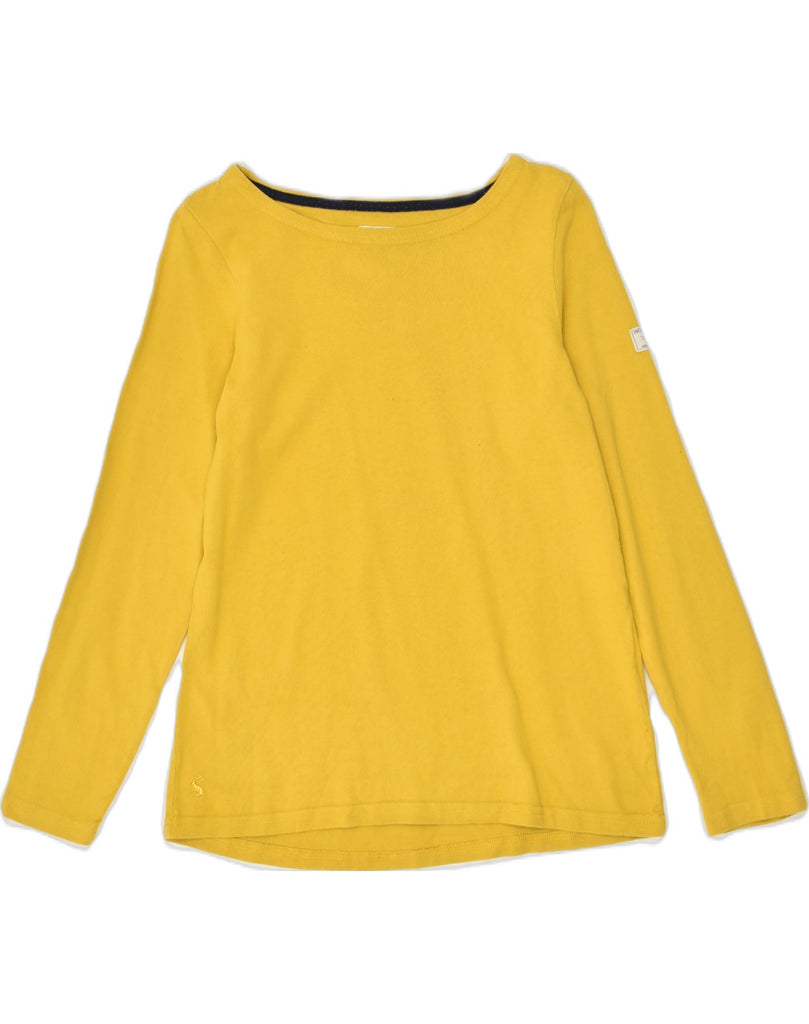 JOULES Womens Top Long Sleeve UK 10 Small Yellow Cotton | Vintage Joules | Thrift | Second-Hand Joules | Used Clothing | Messina Hembry 