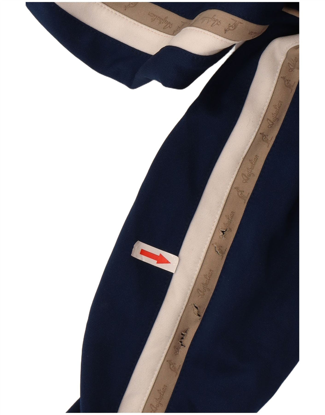 AUSTRALIAN L'ALPINA Mens Tracksuit Top Jacket IT 46 Small Blue Polyester