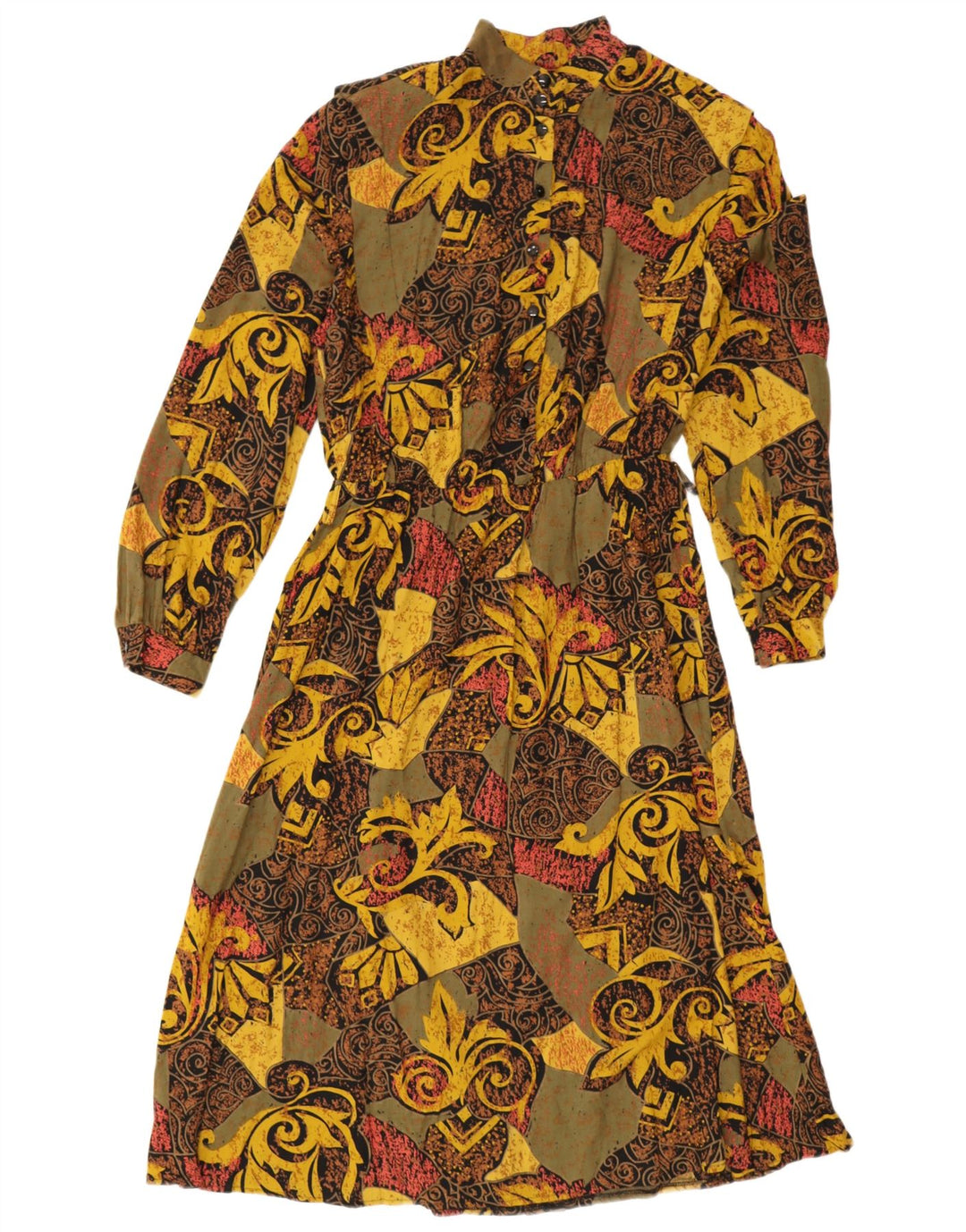 Vintage Womens Maxi Dress UK 16 Large Multicoloured Paisley