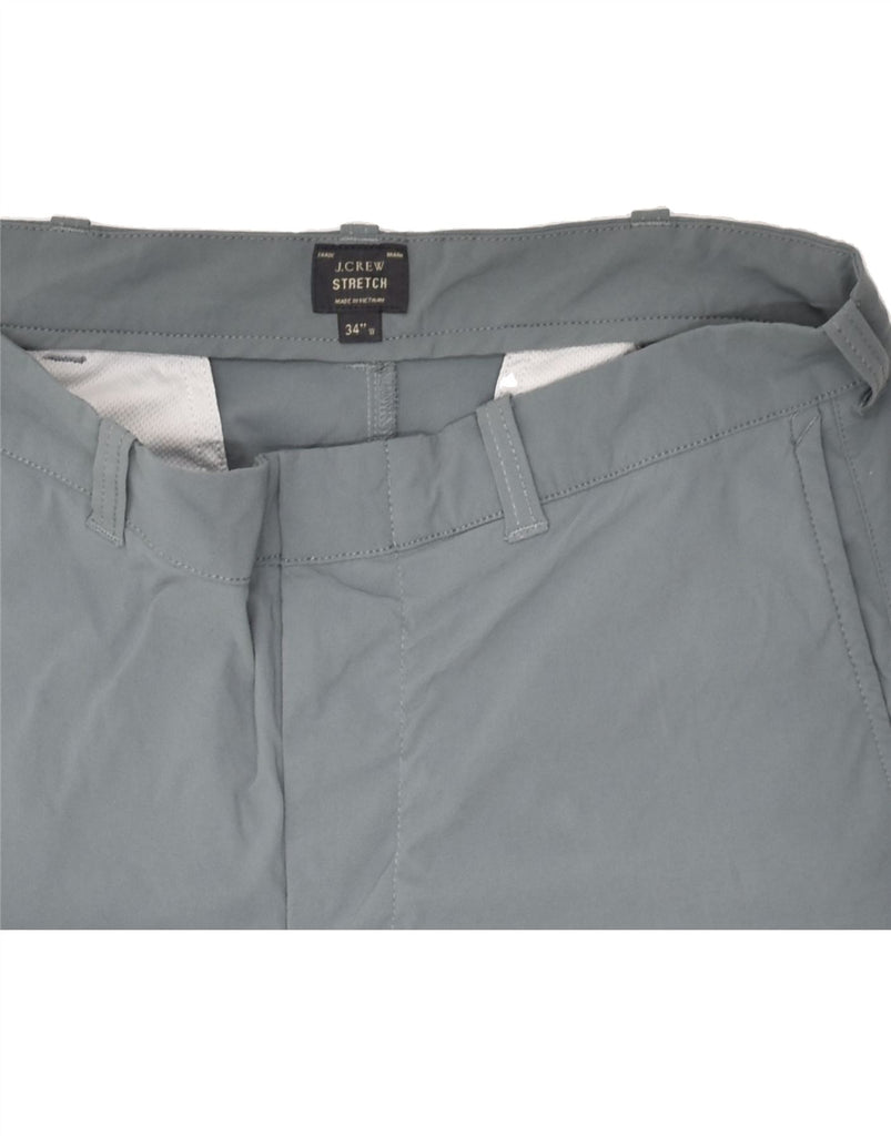 J. CREW Mens Chino Shorts W34 Large  Grey Nylon | Vintage J. Crew | Thrift | Second-Hand J. Crew | Used Clothing | Messina Hembry 