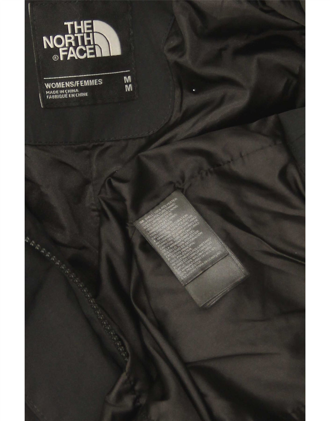 The North Face Womens Hooded Parka Jacket UK 14 Medium Black Polyester