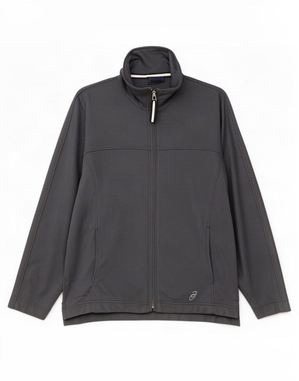 Asics Mens Tracksuit Top Jacket Small Grey