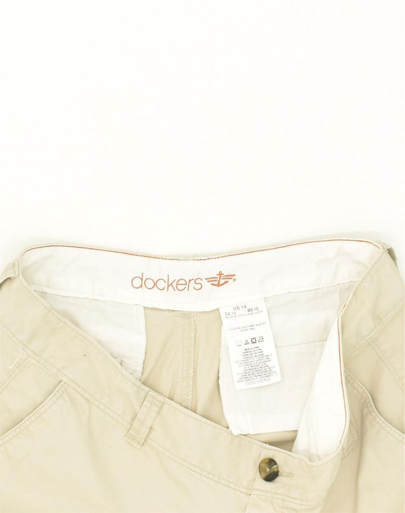 DOCKERS Mens Chino Shorts US 14 XL W36 Beige Cotton | Vintage Dockers | Thrift | Second-Hand Dockers | Used Clothing | Messina Hembry 