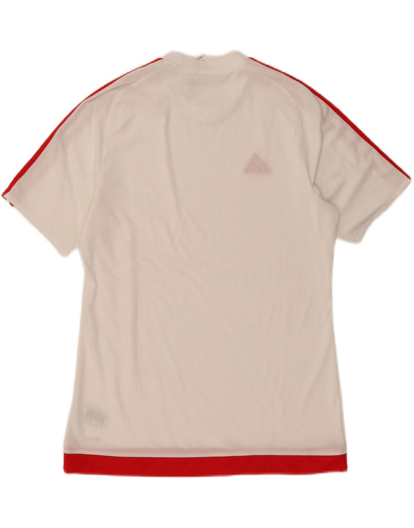 Adidas Mens Climalite T-Shirt Top Large White Polyester