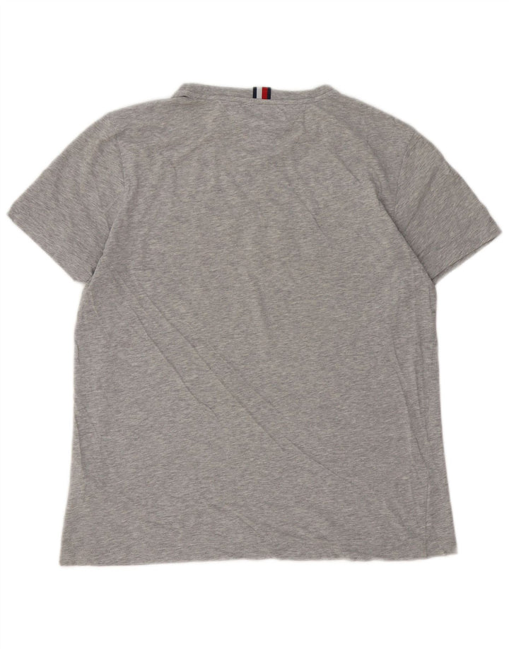 Tommy Hilfiger Mens Graphic T-Shirt Top Large Grey Cotton