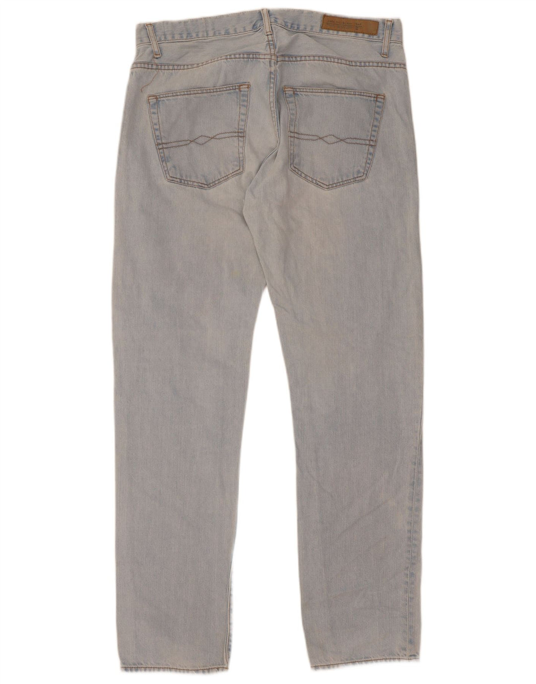 Zara Mens Straight Jeans EU 44 Large W34 L34 Blue Cotton