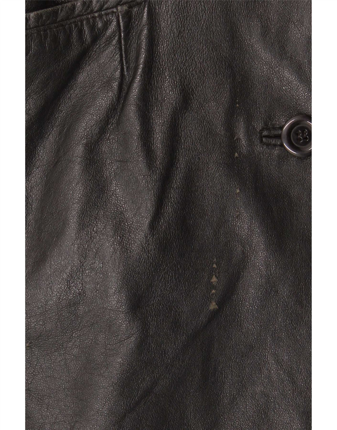 Pascucci Womens Leather Coat IT 44 Medium Black