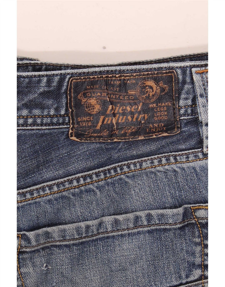 Diesel Mens Denim Shorts W34 Large Blue Cotton