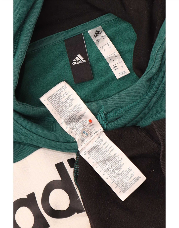 Adidas Mens Graphic Hoodie Jumper Medium Multicoloured Colourblock