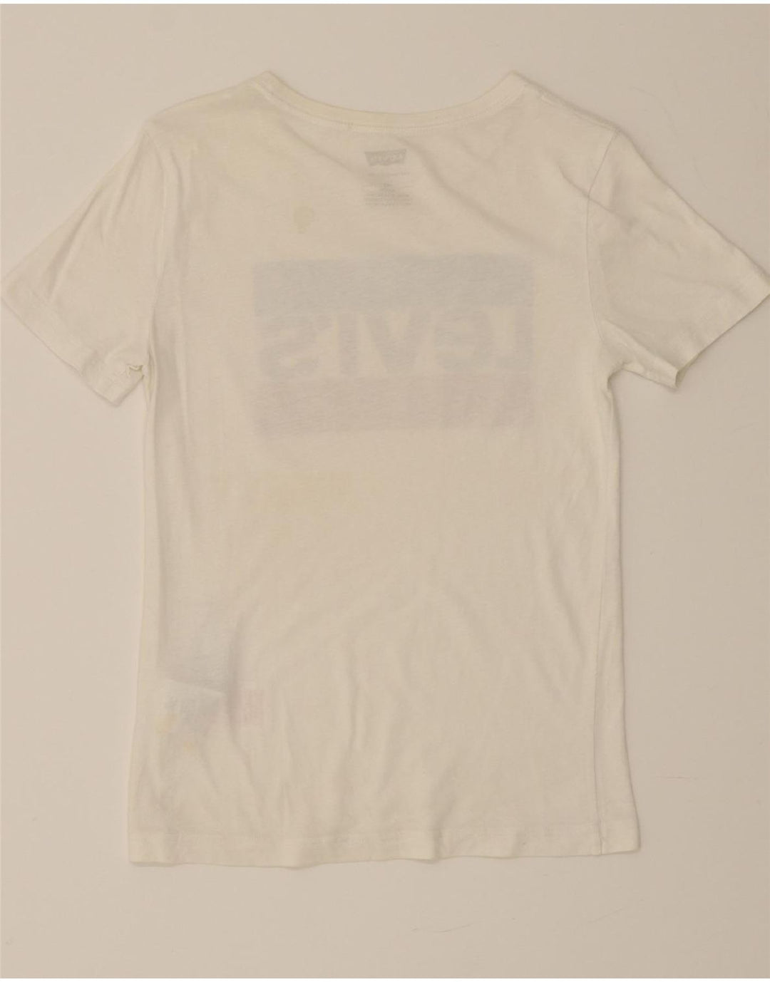LEVI'S Boys Graphic T-Shirt Top 13-14 Years White Cotton Vintage Levi's and Second-Hand Levi's from Messina Hembry 