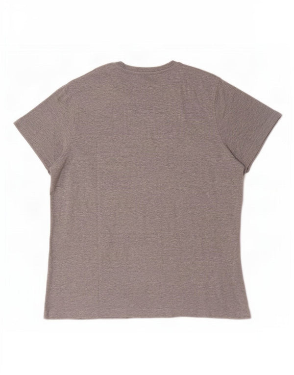 Tommy Hilfiger Mens T-Shirt Top Medium Grey Flecked Cotton