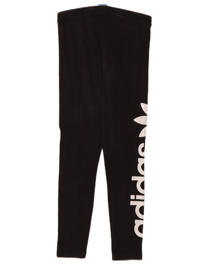 Adidas Womens Graphic Leggings UK 10 Small Black