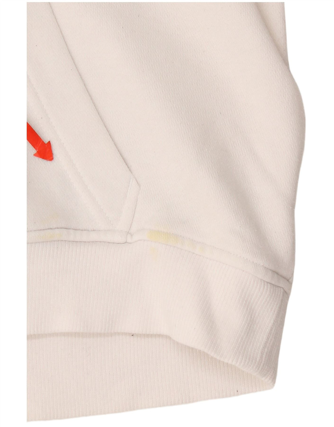 Adidas Mens Graphic Hoodie Jumper Medium White Cotton