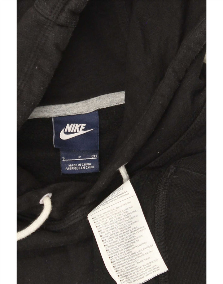 Nike Mens Graphic Hoodie Jumper Small Black Cotton