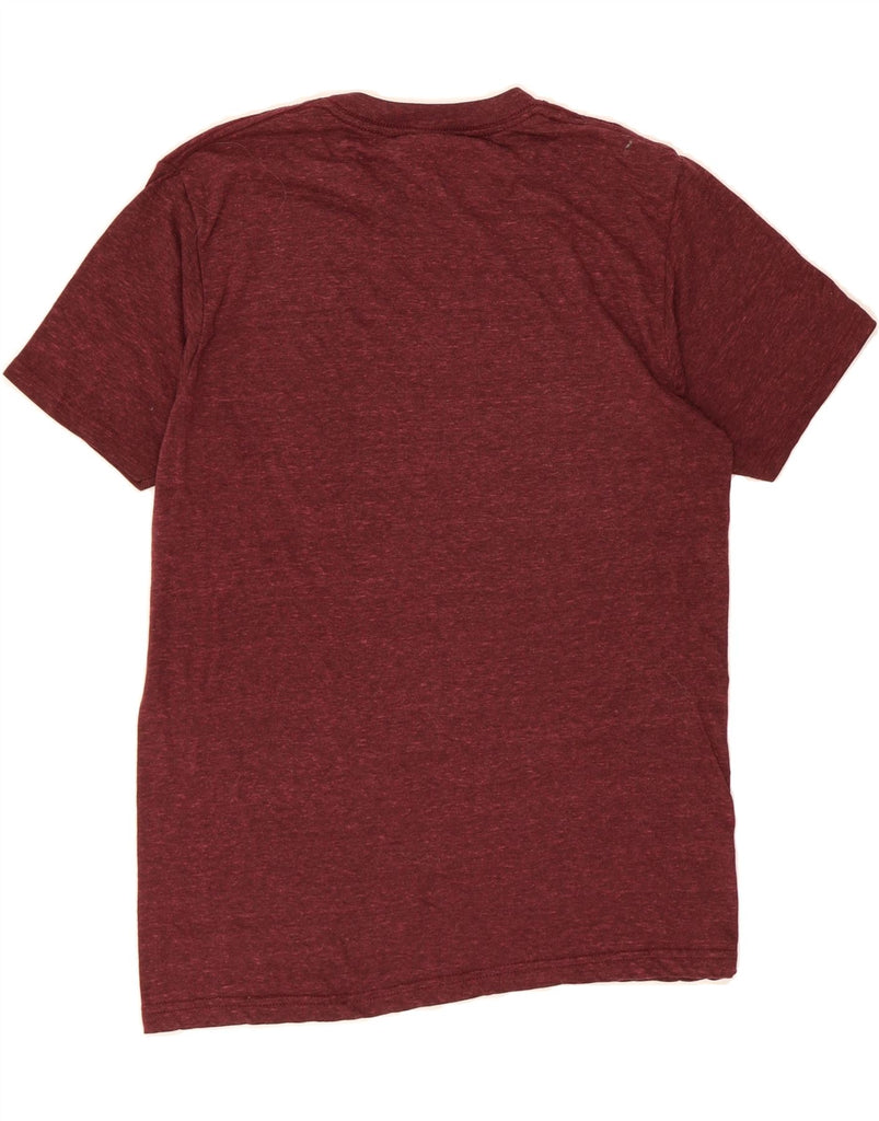 HURLEY Mens T-Shirt Top Small Maroon Polyester Vintage Hurley and Second-Hand Hurley from Messina Hembry 