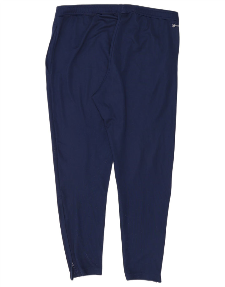 Adidas Mens Aeroready Tracksuit Trousers XL Navy Blue Polyester