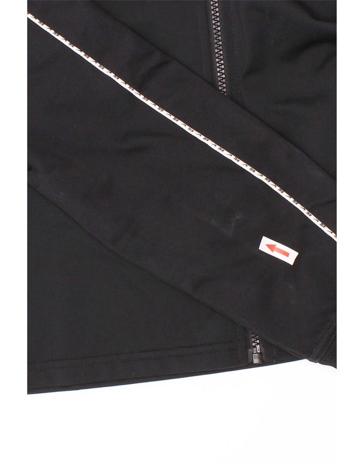 Nike Girls Tracksuit Top Jacket 13-14 Years XL Black Polyester