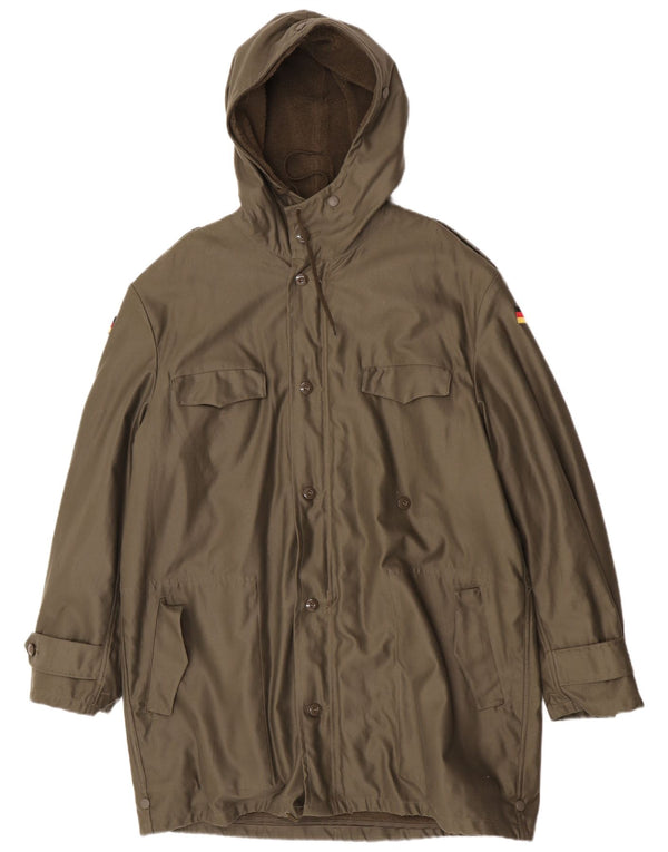 Vintage Mens Hooded Military Parka Jacket UK 42 XL Khaki