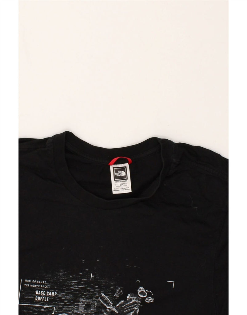 THE NORTH FACE Mens Graphic T-Shirt Top Small Black Cotton | Vintage The North Face | Thrift | Second-Hand The North Face | Used Clothing | Messina Hembry 