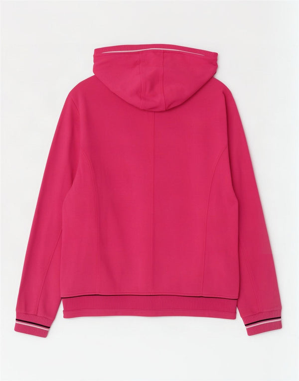 Champion Womens Easy Fit Zip Hoodie Sweater UK 18 XL Pink Cotton