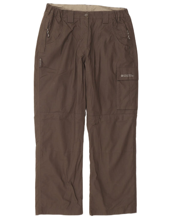 Mountain Warehouse Womens Straight Cargo Trousers UK 10 Small W30 L29 Brown