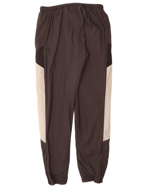 Nike Mens Tracksuit Trousers Joggers Small  Black Colourblock Nylon