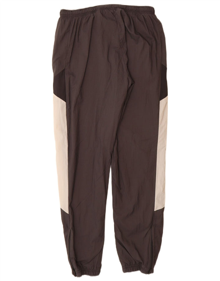 Nike Mens Tracksuit Trousers Joggers Small  Black Colourblock Nylon