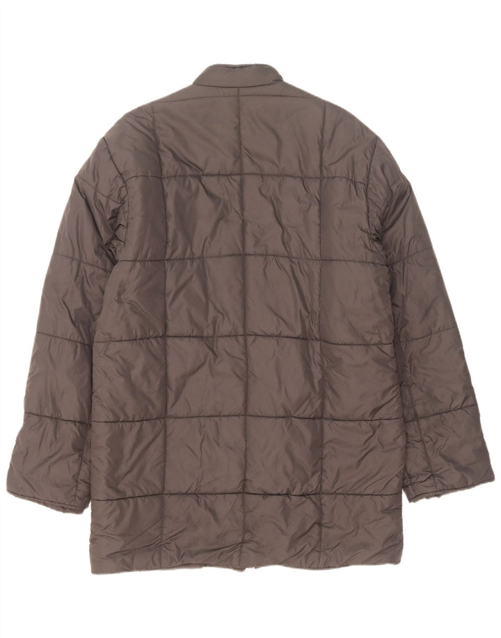 Alberto Aspesi Mens Padded Jacket UK 38 Medium Grey Nylon