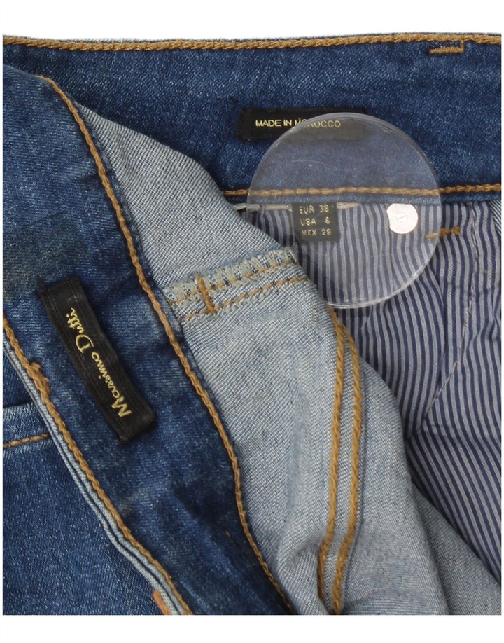 Massimo Dutti Womens Denim Skirt EU 38 Small W28 Blue