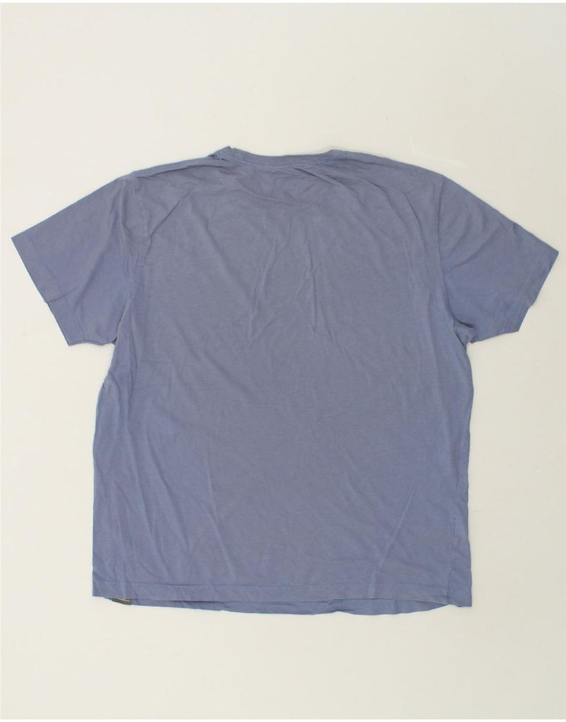 EDDIE BAUER Mens T-Shirt Top Large Blue Cotton | Vintage Eddie Bauer | Thrift | Second-Hand Eddie Bauer | Used Clothing | Messina Hembry 